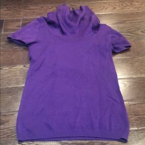 Bcbg purple sweater cowlneck- size small